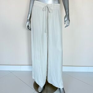 Rachel  Zoe women wide leg light grey pants size L